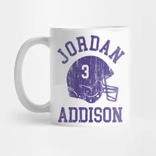Jordan Addison Minnesota Helmet Font Mug